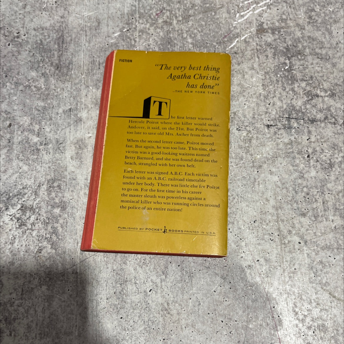 the a.b.c. murders book, by Agatha Christie, 1967 Paperback image 4