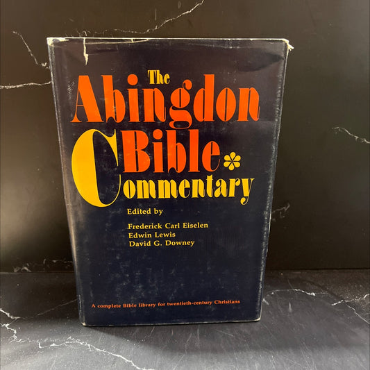 the abingdon bible commentary book, by frederick carl eiselen, edwin lewis, david g. downey, 1957 Hardcover image 1