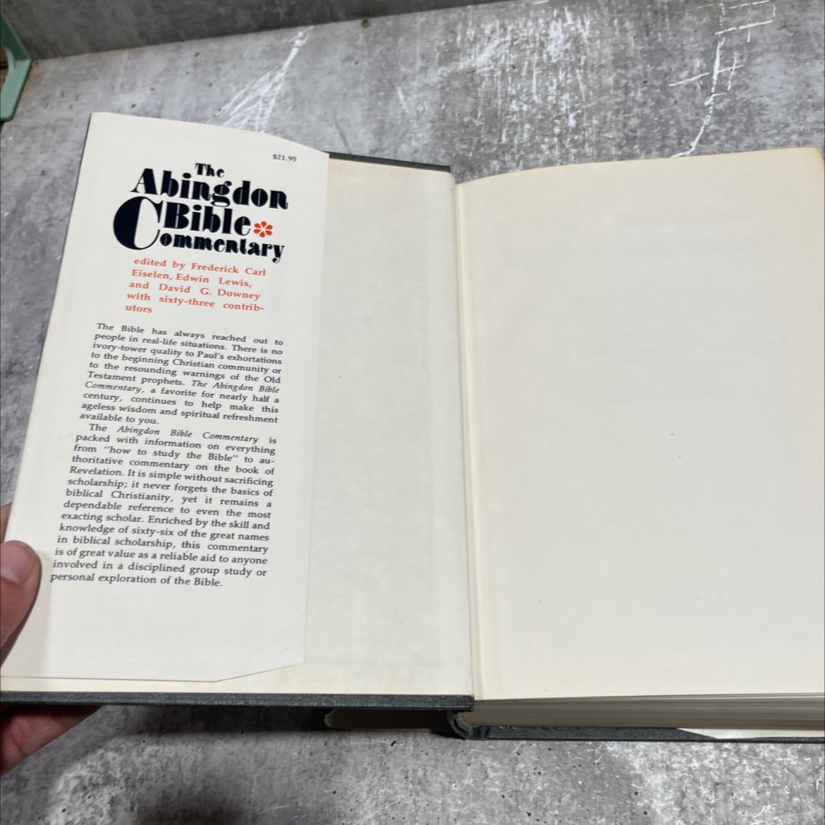 the abingdon bible commentary book, by frederick carl eiselin, edwin lewis, david g. downey, 1957 Hardcover image 4