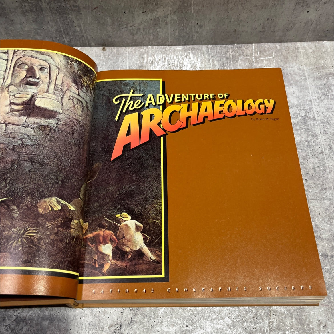 the adventure of archaeology book, by Brian M. Fagan, 1985 Hardcover image 2
