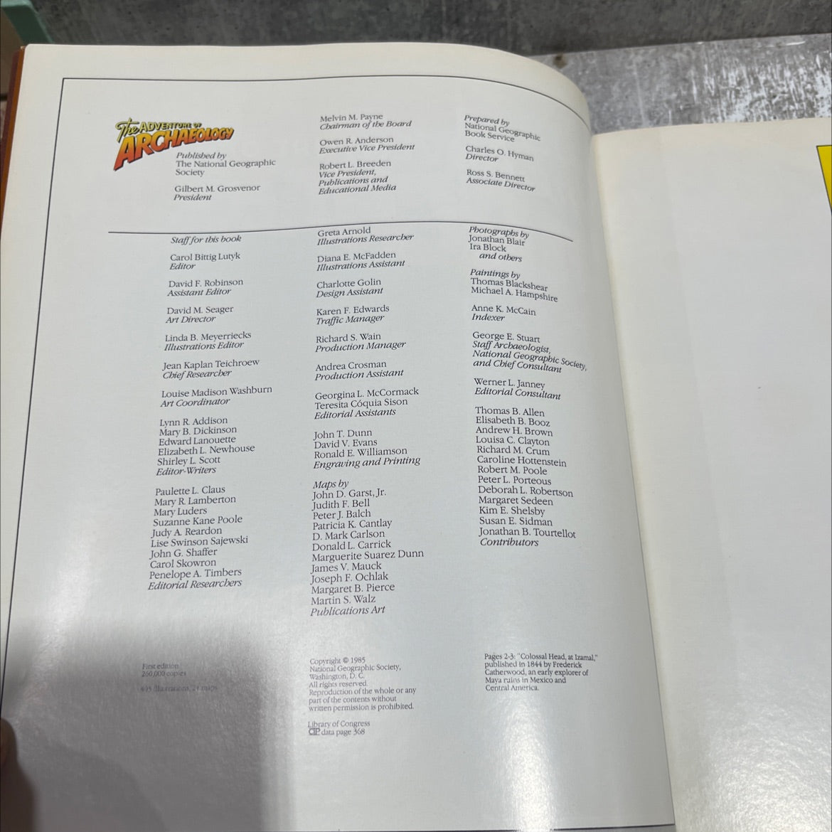 the adventure of archaeology book, by Brian M. Fagan, 1985 Hardcover image 3