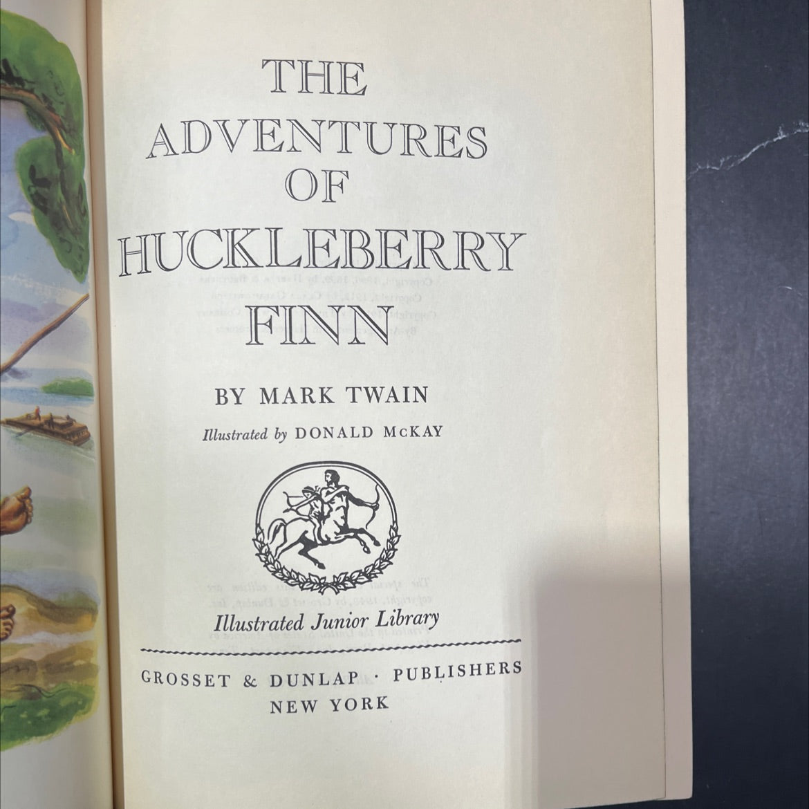 the adventures of huckleberry finn book, by mark twain, 1948 Hardcover image 2