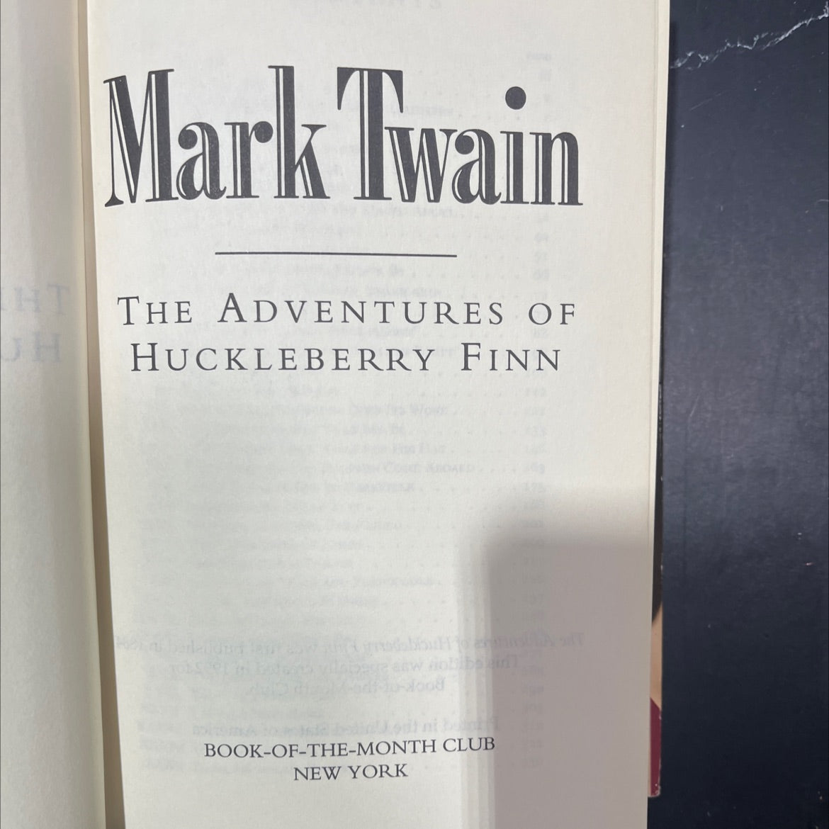the adventures of huckleberry finn book, by Mark Twain, 1992 Hardcover image 2
