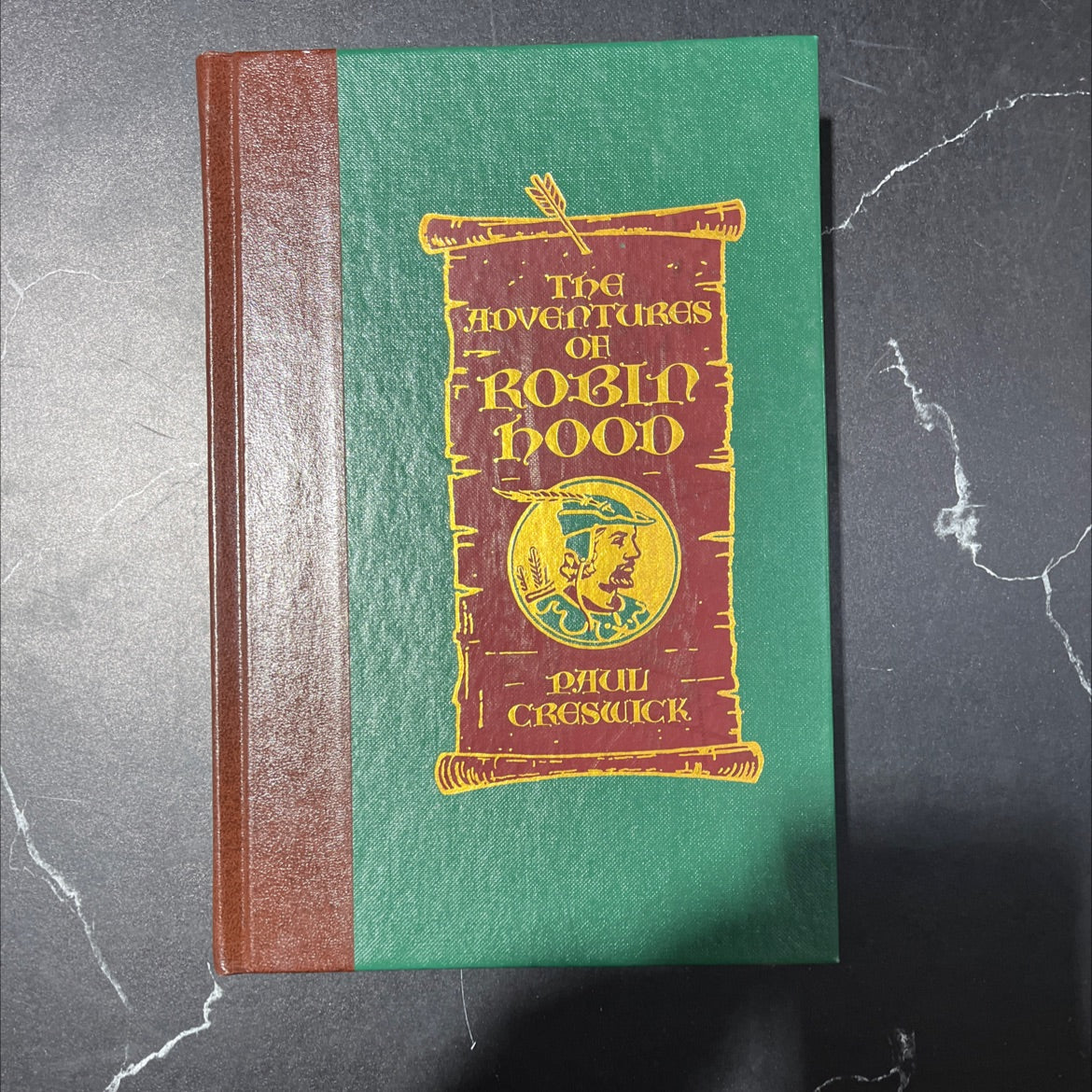 the adventures of robin hood book, by Paul Creswick, 1991 Leather image 1