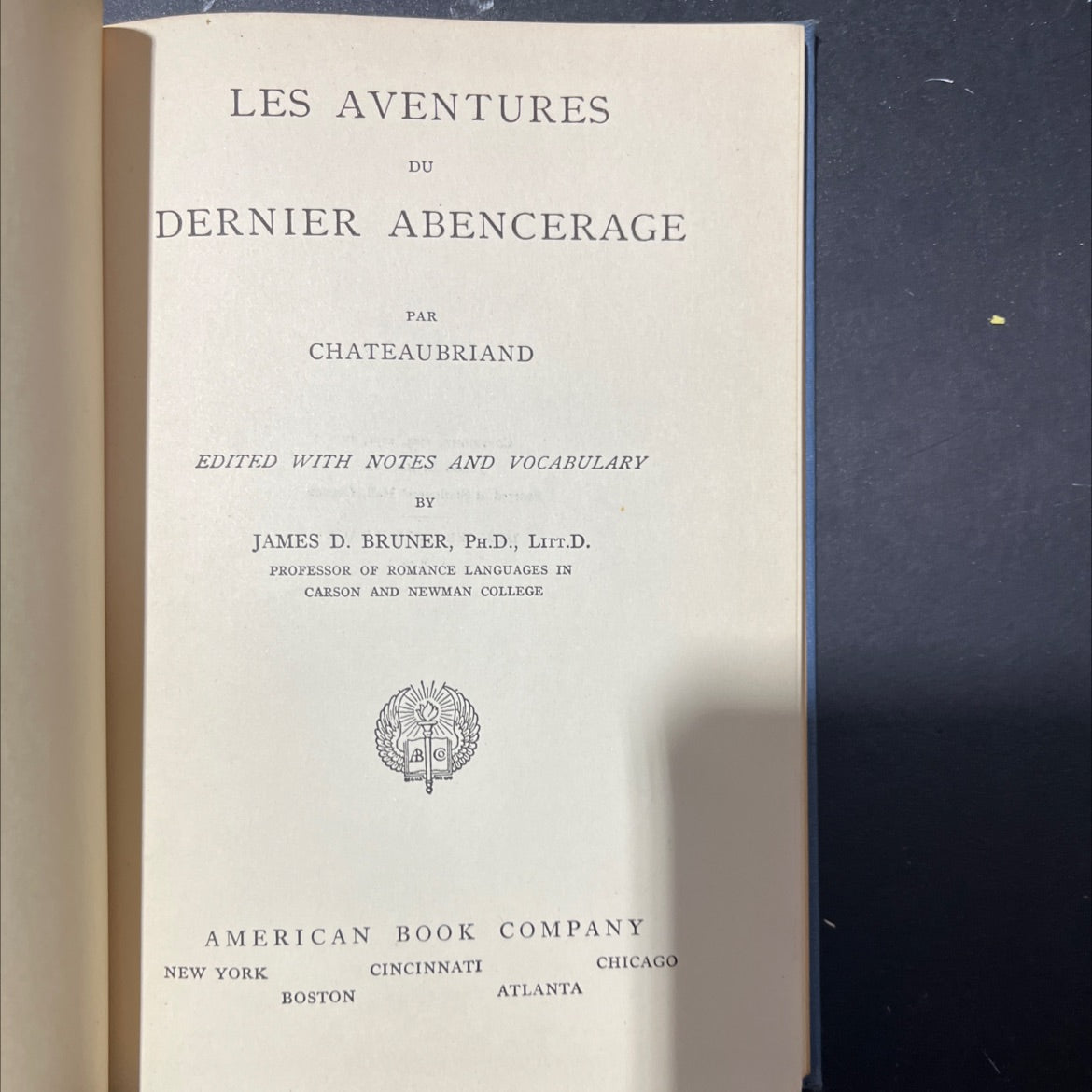 the adventures of the last abencerage book, by chateaubriand, 1931 Hardcover image 2