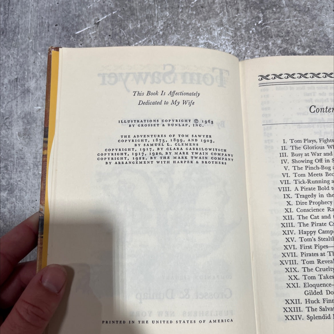 the adventures of tom sawyer book, by samuel l. clemens, 1963 Hardcover image 3