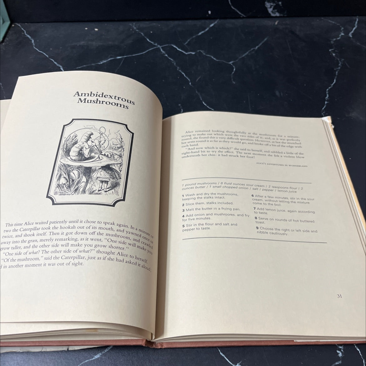 the alice in wonderland cookbook a culinary diversion book, by John Fisher, 1976 Hardcover image 4