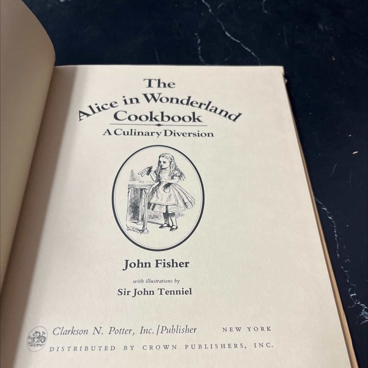 the alice in wonderland cookbook a culinary diversion book, by John Fisher, 1976 Hardcover image 2