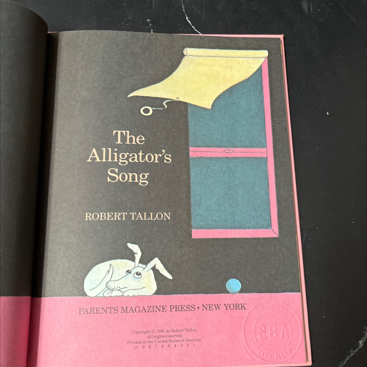 the alligator's song book, by robert tallon, 1981 Hardcover image 2
