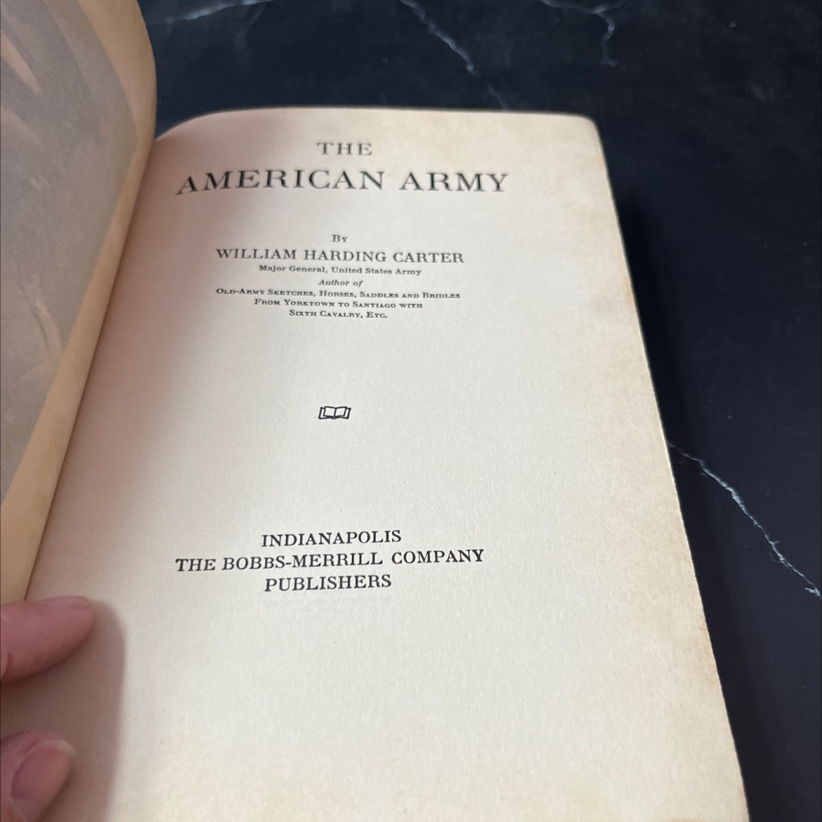 the american army book, by william harding carter, 1915 Hardcover image 2