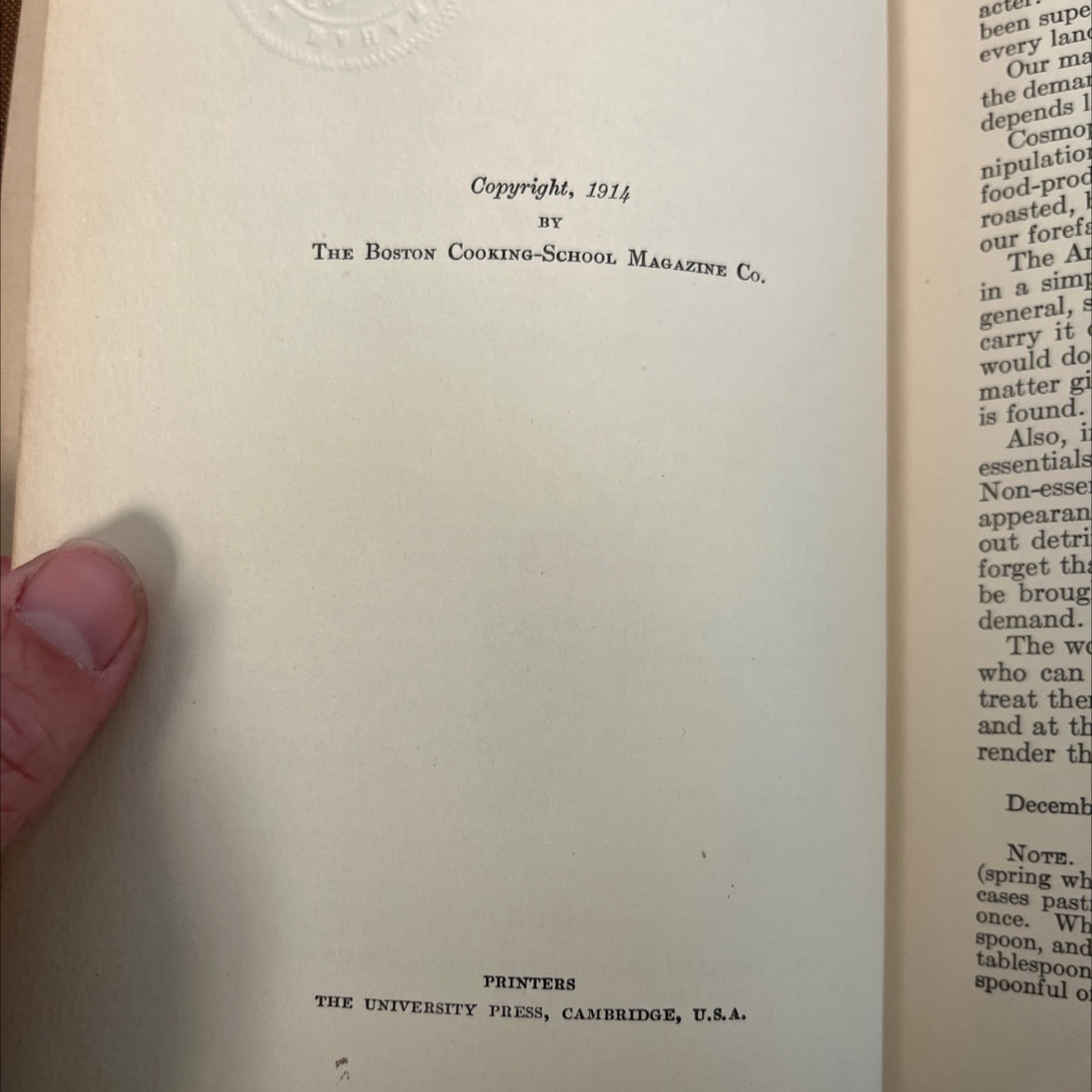 the american cook book recipes for everyday use book, by janet mckenzie hill, 1914 Hardcover, First Edition image 3