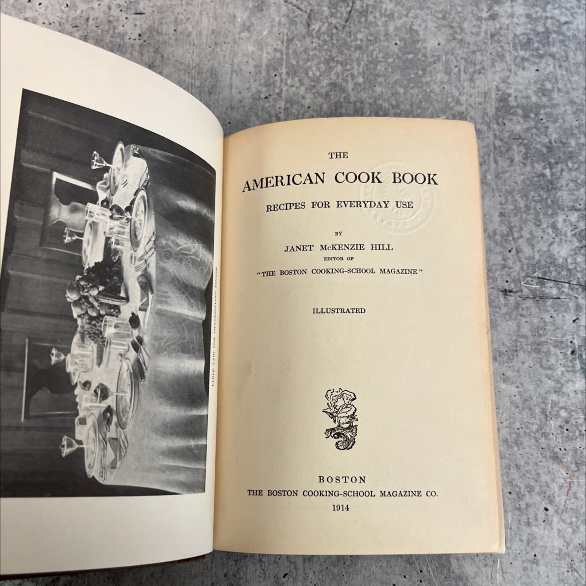the american cook book recipes for everyday use book, by janet mckenzie hill, 1914 Hardcover, First Edition image 2