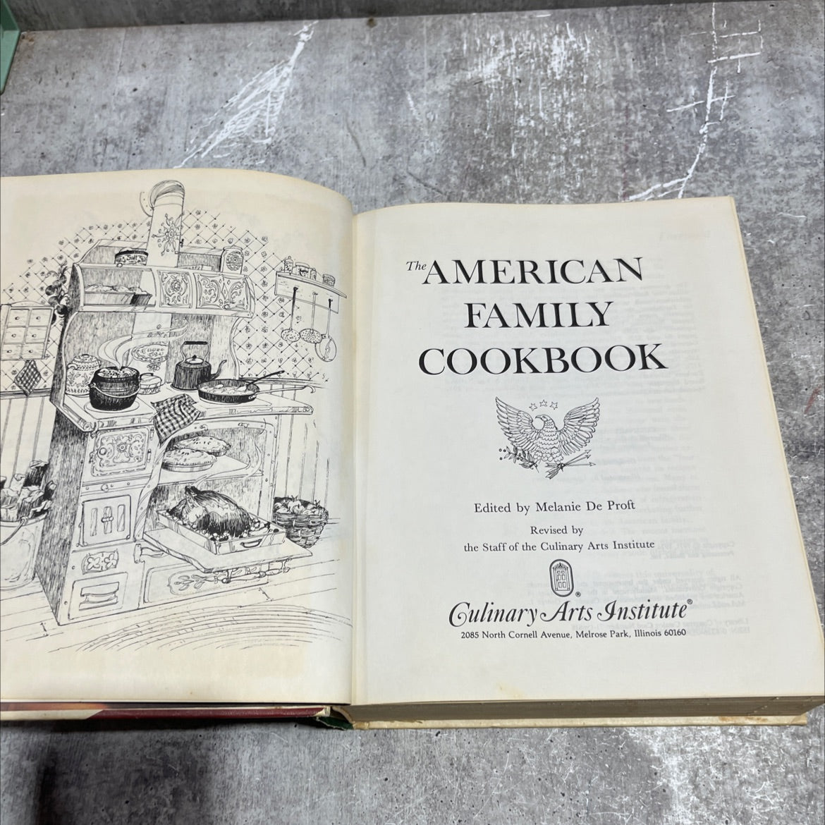 the american family cookbook book, by melanie de proft, 1979 Hardcover image 2