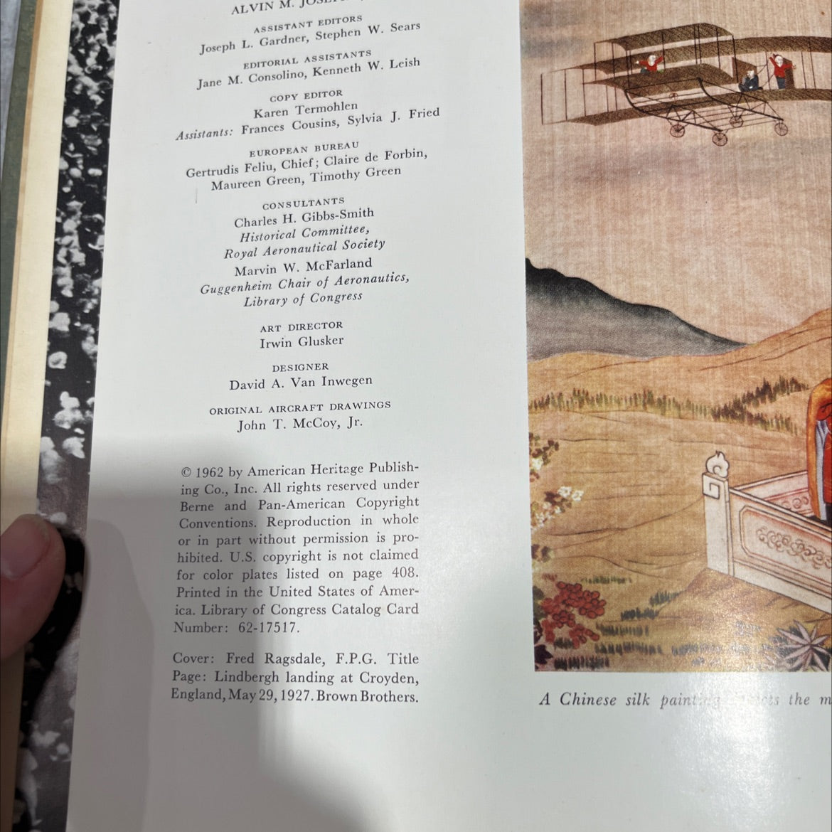 the american heritage history of flight book, by editors of american heritage, 1962 Hardcover image 3
