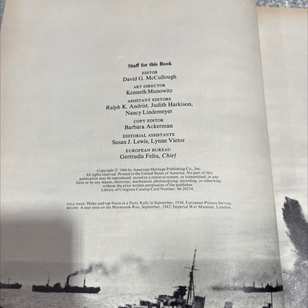 the american heritage picture history of world war ii book, by c. l. sulzberger, 1966 Hardcover image 3