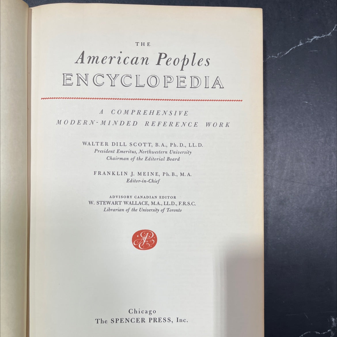 the american peoples encyclopedia a comprehensive modern-minded reference work book, by walter dill scott, franklin j. image 2