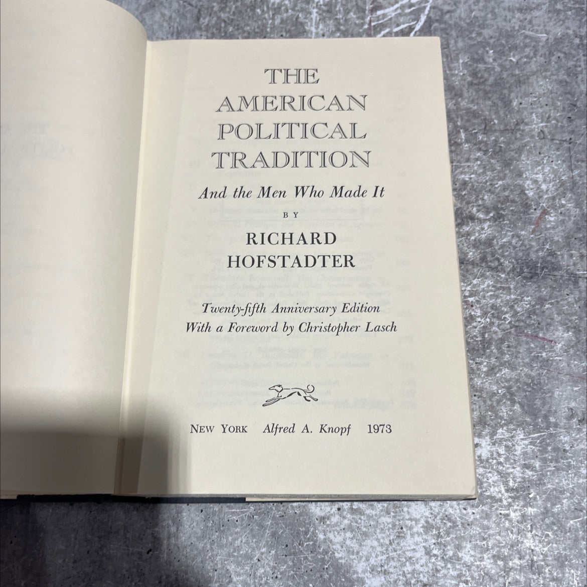 the american political tradition and the men who made it book, by richard hofstadter, 1973 Hardcover image 2