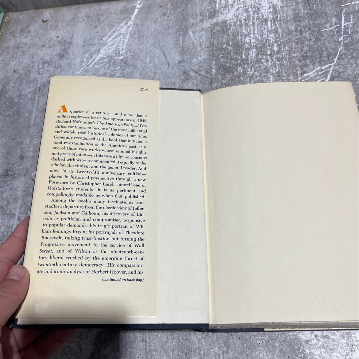 the american political tradition and the men who made it book, by richard hofstadter, 1973 Hardcover image 4