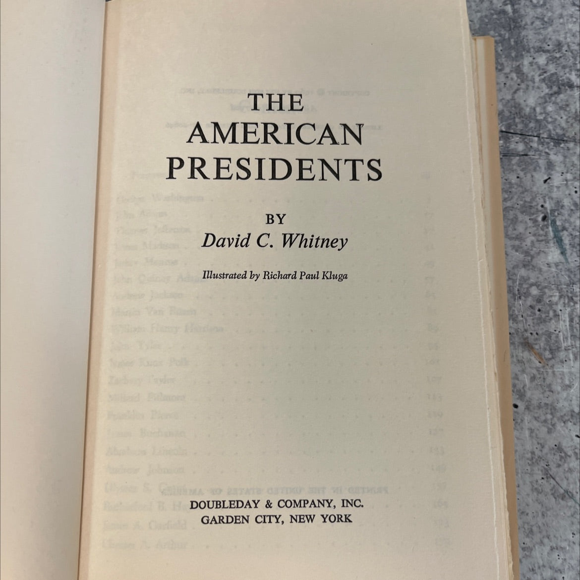 the american presidents book, by David C. Whitney, 1967 Hardcover, Vintage image 2