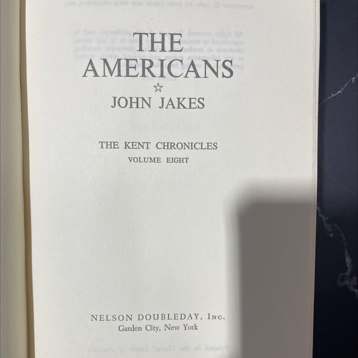 the americans book, by john jakes, 1980 Hardcover image 2