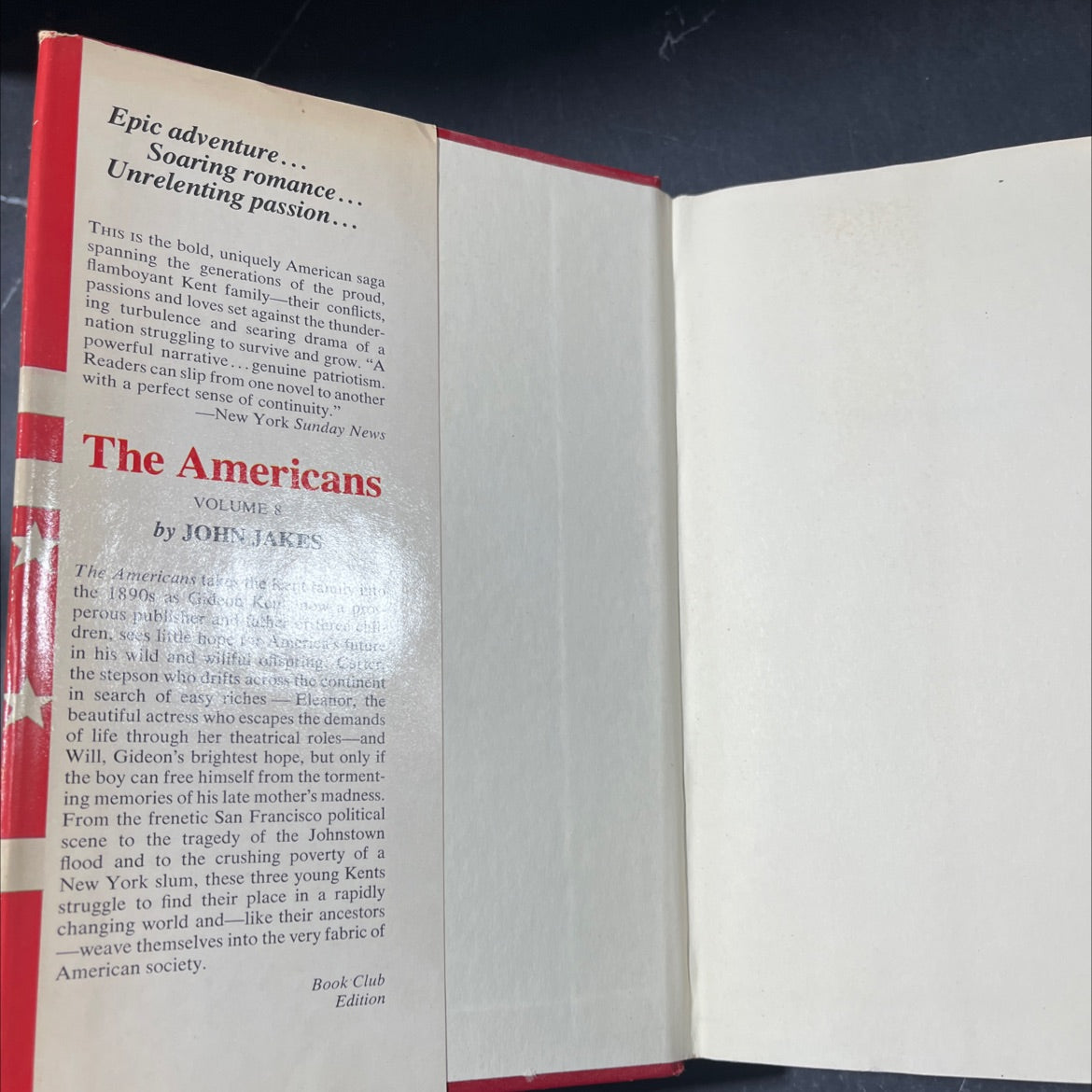 the americans book, by john jakes, 1980 Hardcover image 4