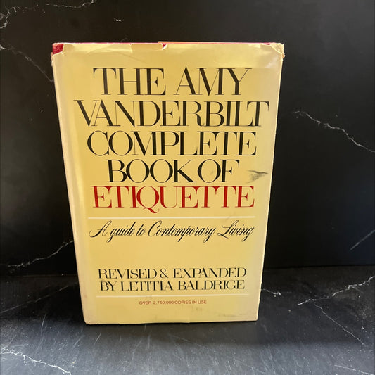 the amy vanderbilt complete book of etiquette a guide to contemporary living revised and expanded book, by letitia image 1
