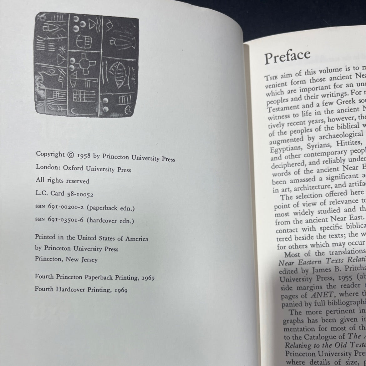 the ancient near east an anthology of texts and pictures book, by james b. pritchard, 1969 Paperback image 3