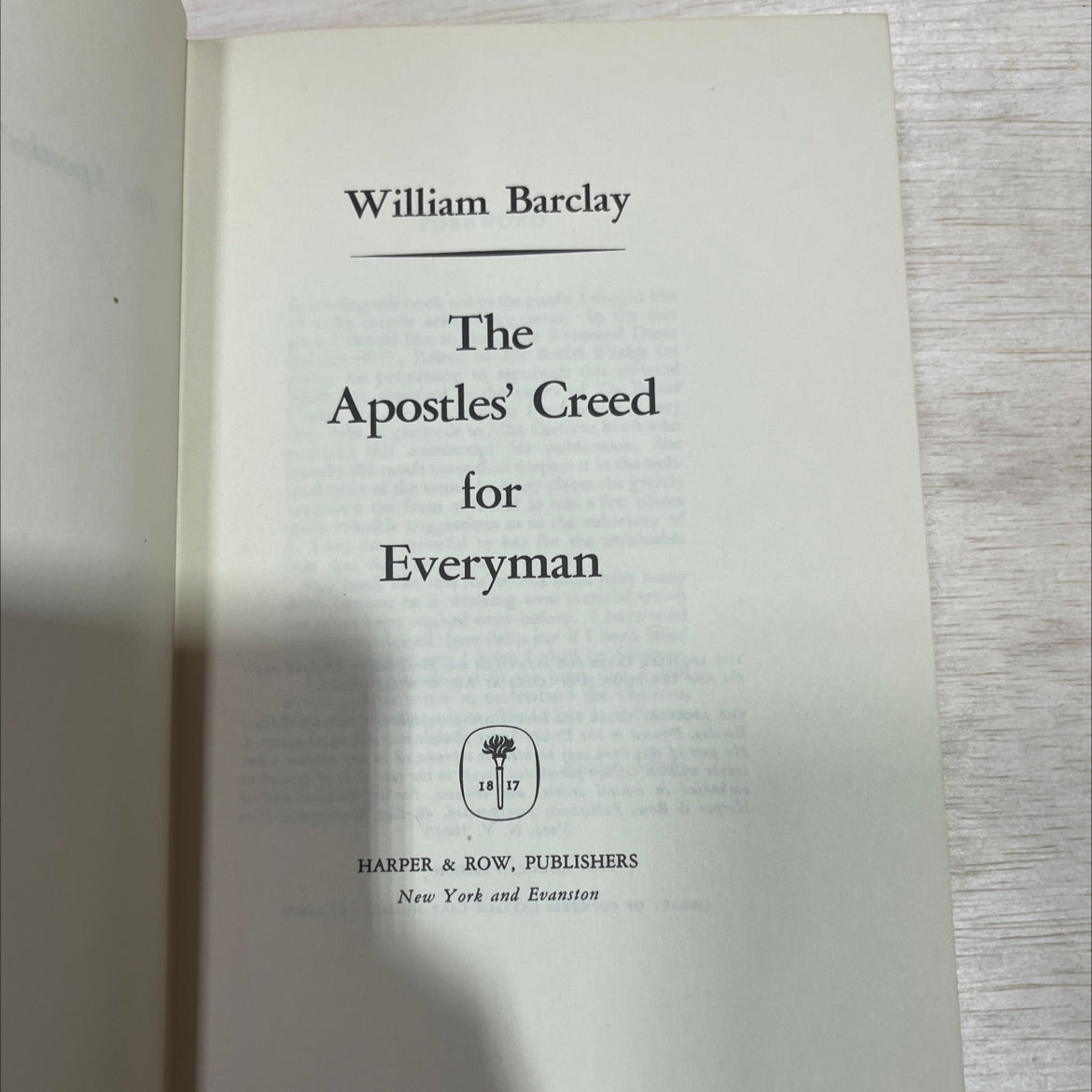 the apostles' creed for everyman book, by william barclay, 1967 Hardcover image 2