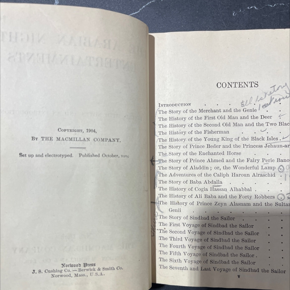 the arabian nights' entertainments book, by unknown, 1921 Hardcover image 3