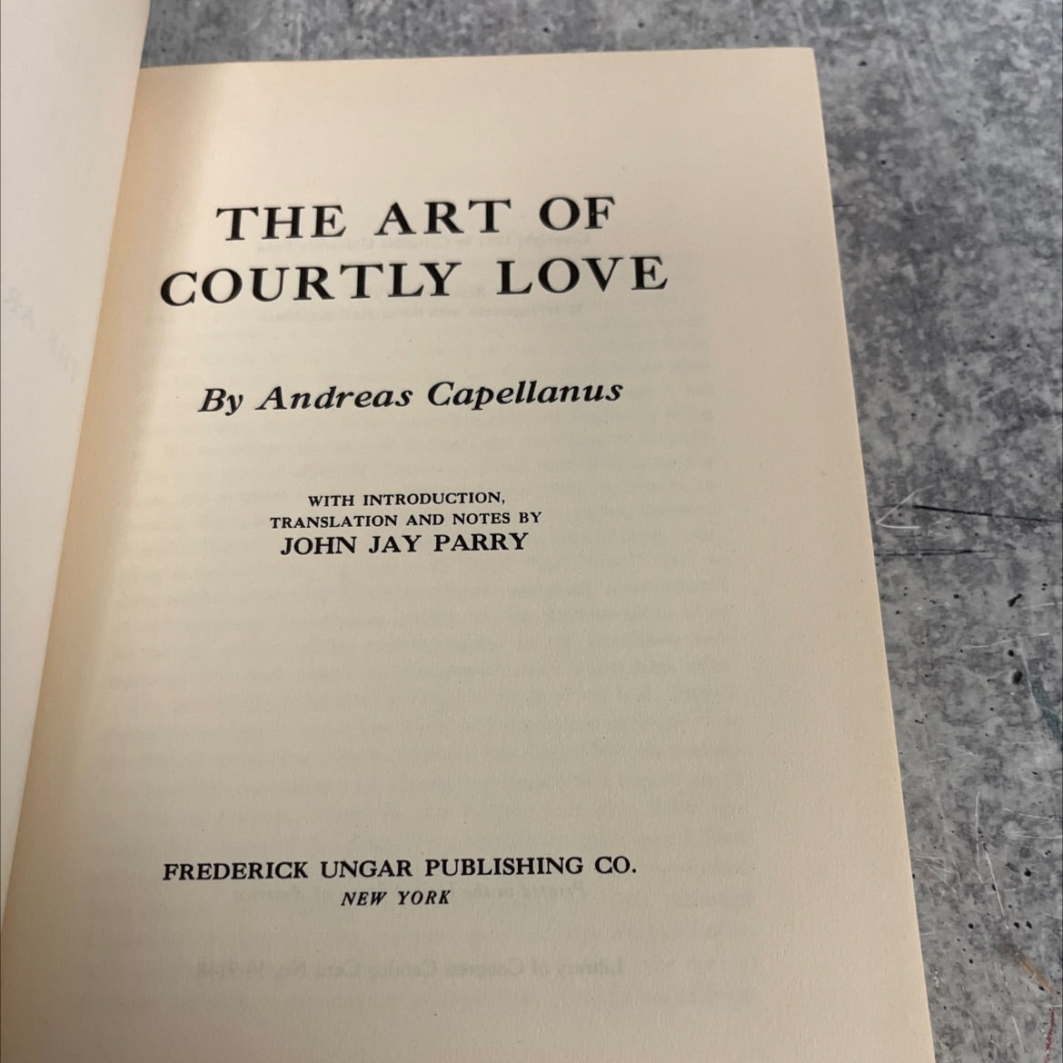 the art of courtly love book, by andreas capellanus, 1959 Hardcover image 2