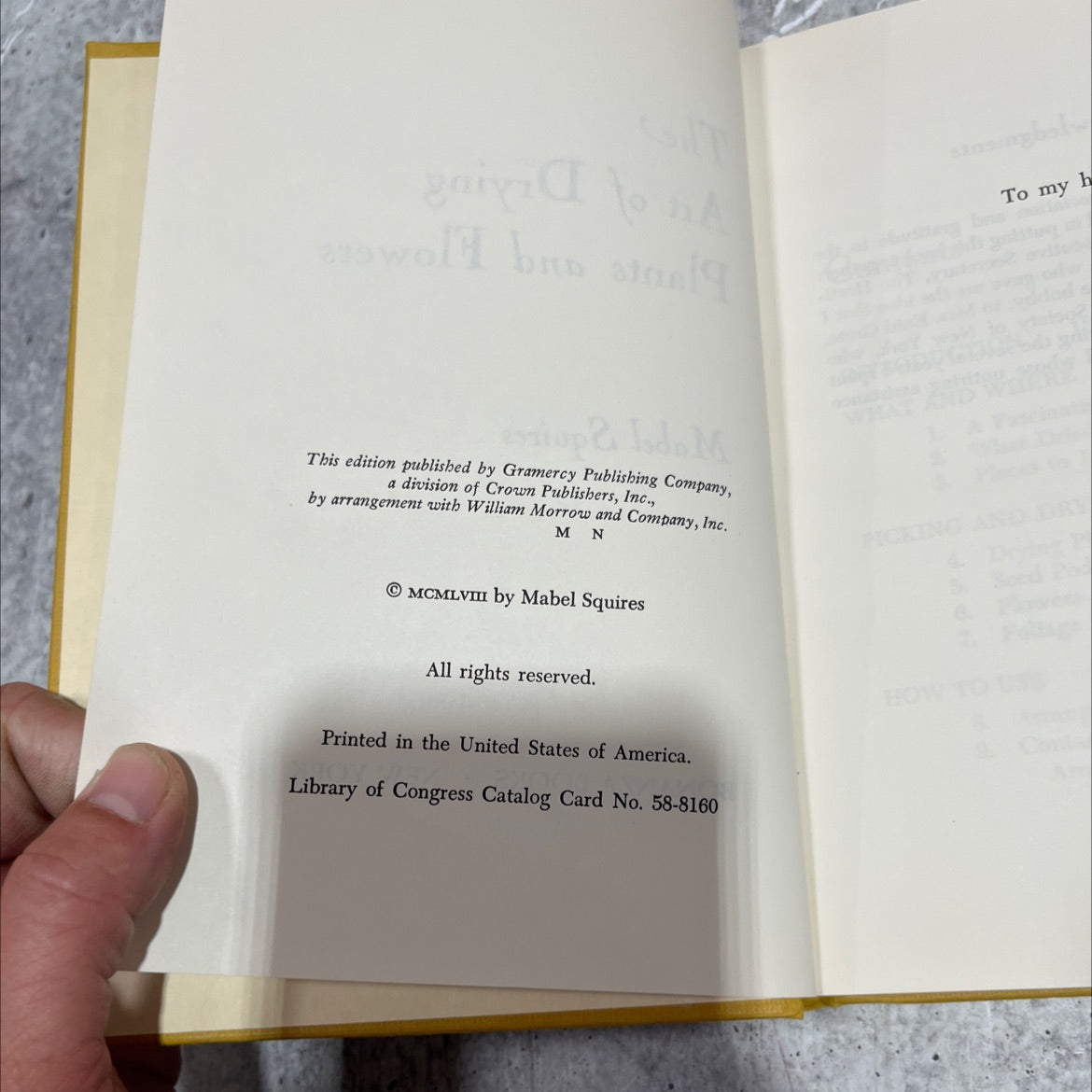 the art of drying plants and flowers book, by Mabel Squires, 1958 Hardcover image 3