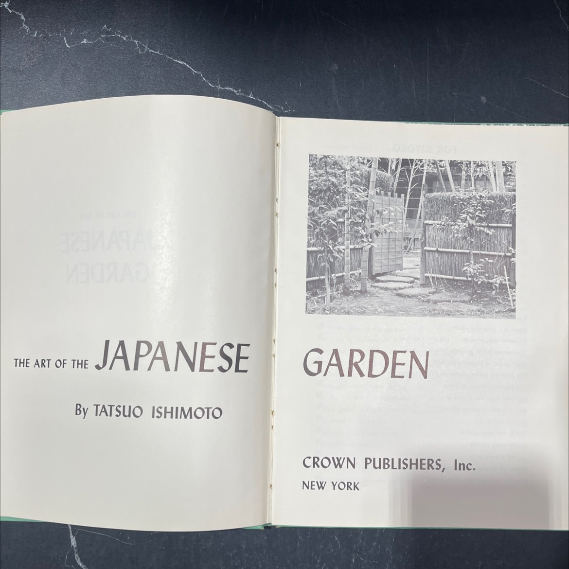 the art of the japanese garden book, by tatsuo ishimoto, 1958 Hardcover image 2