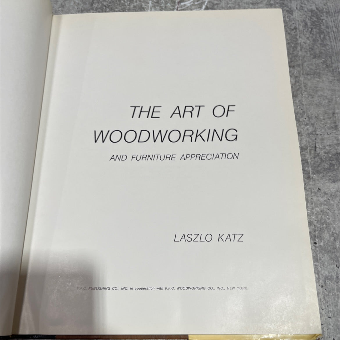 the art of woodworking and furniture appreciation book, by laszlo katz, 1980 Hardcover image 2
