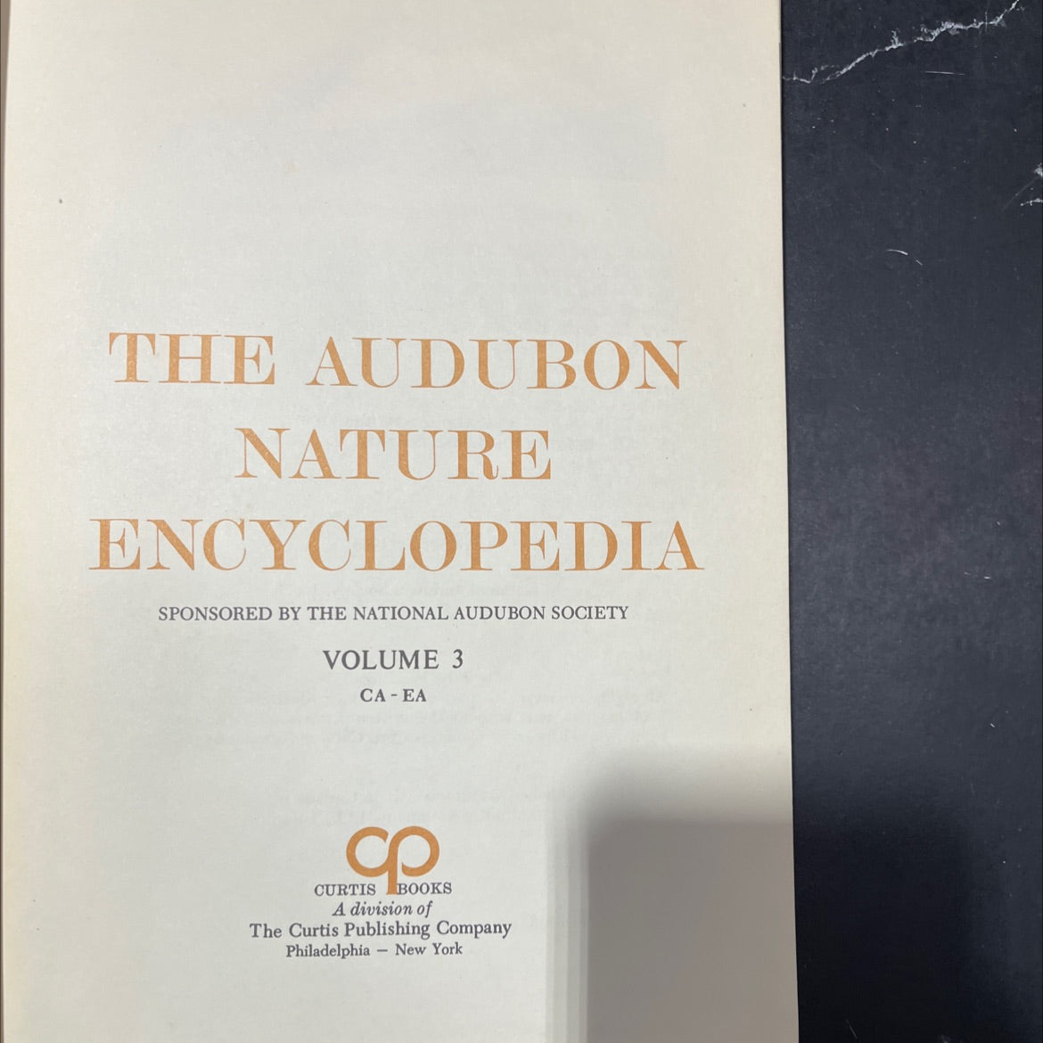 the audubon nature encyclopedia volume 3 ca-ea book, by national audubon society, 1965 Leather image 2