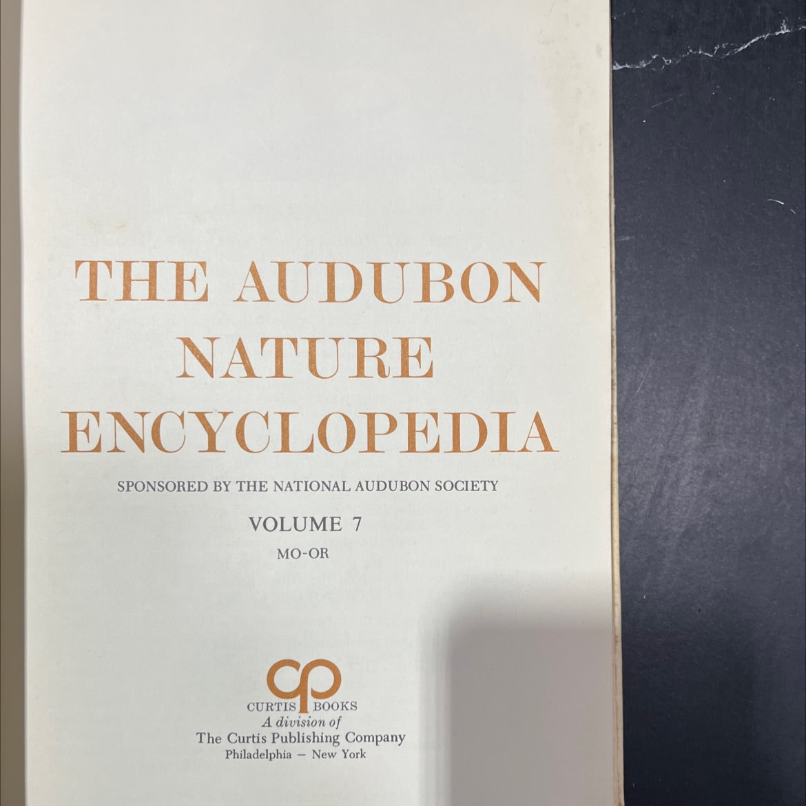 the audubon nature encyclopedia volume 7 mo-or book, by national audubon society, 1965 Hardcover image 2