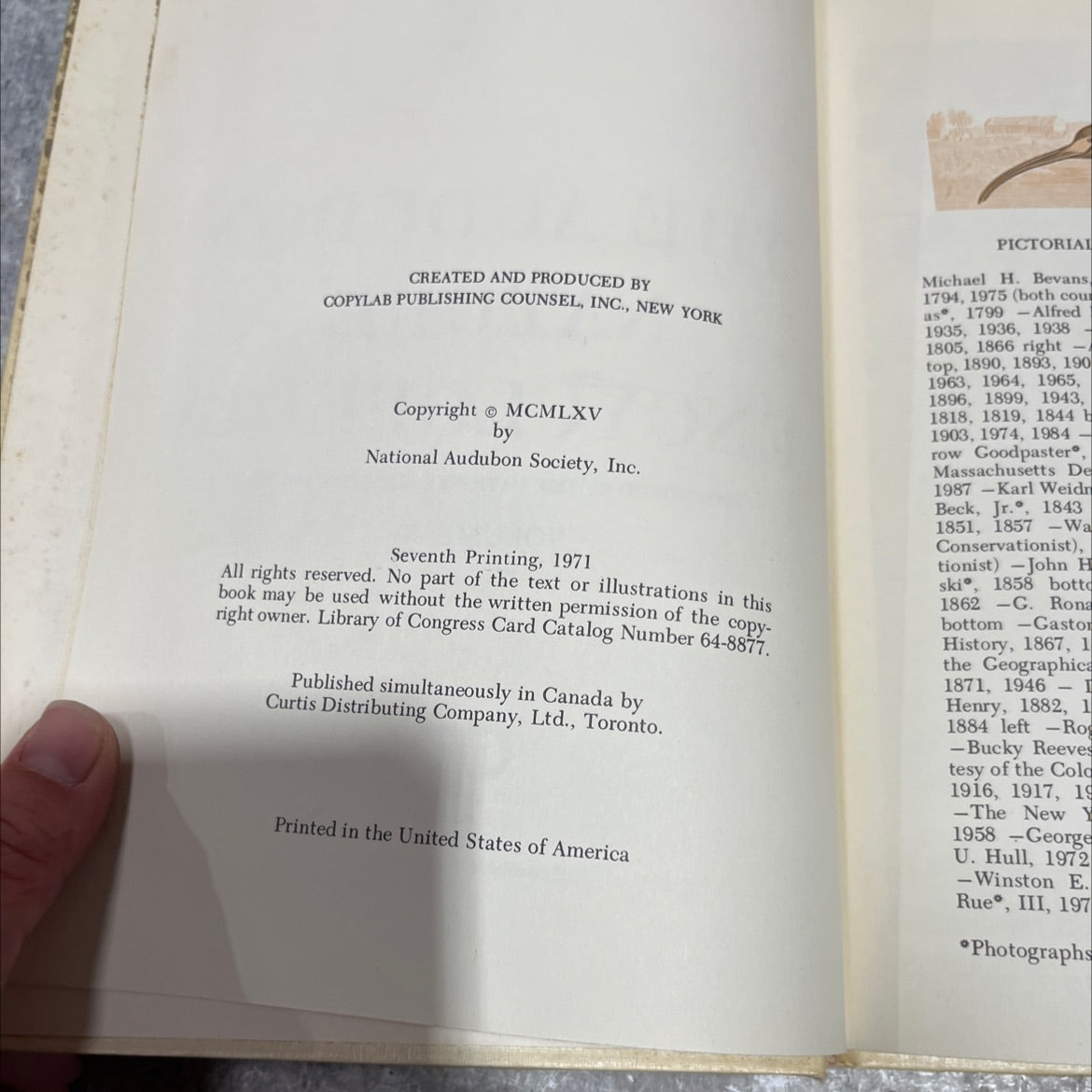 the audubon nature encyclopedia book, by national audubon society, 1971 Hardcover image 3