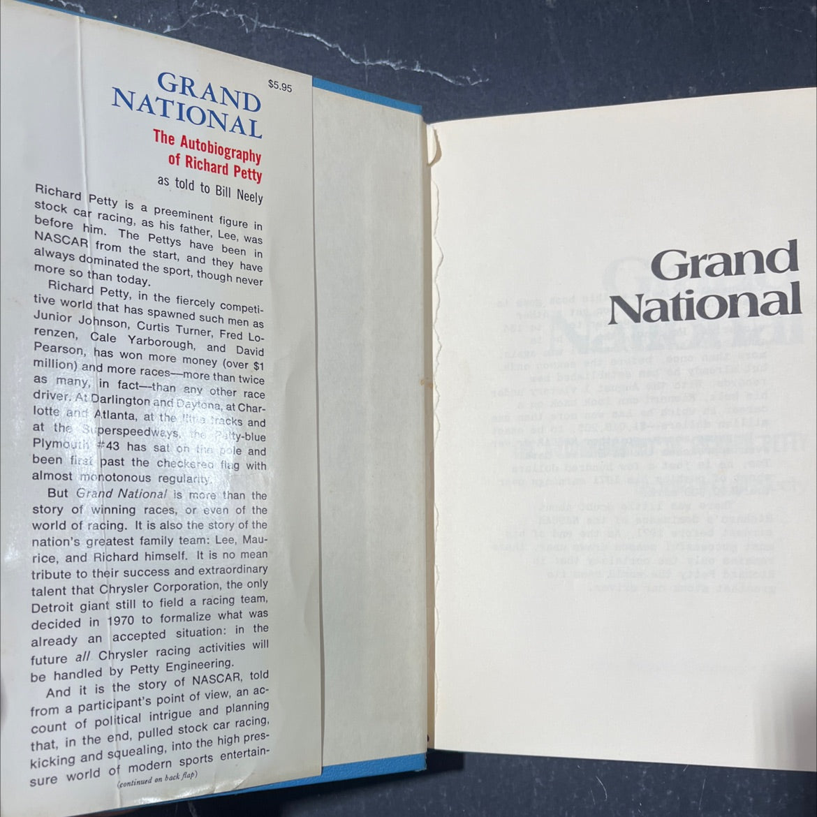 the autobiography of richard petty book, by Richard Petty, 1971 Hardcover image 4