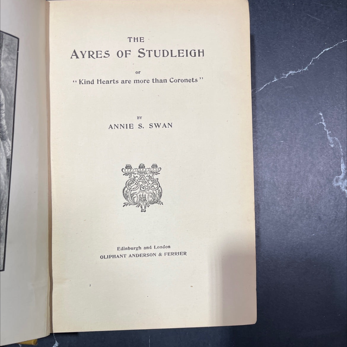 the ayres of studleigh or kind hearts are more than coronets book, by annie s. swan, 1970 Hardcover image 2