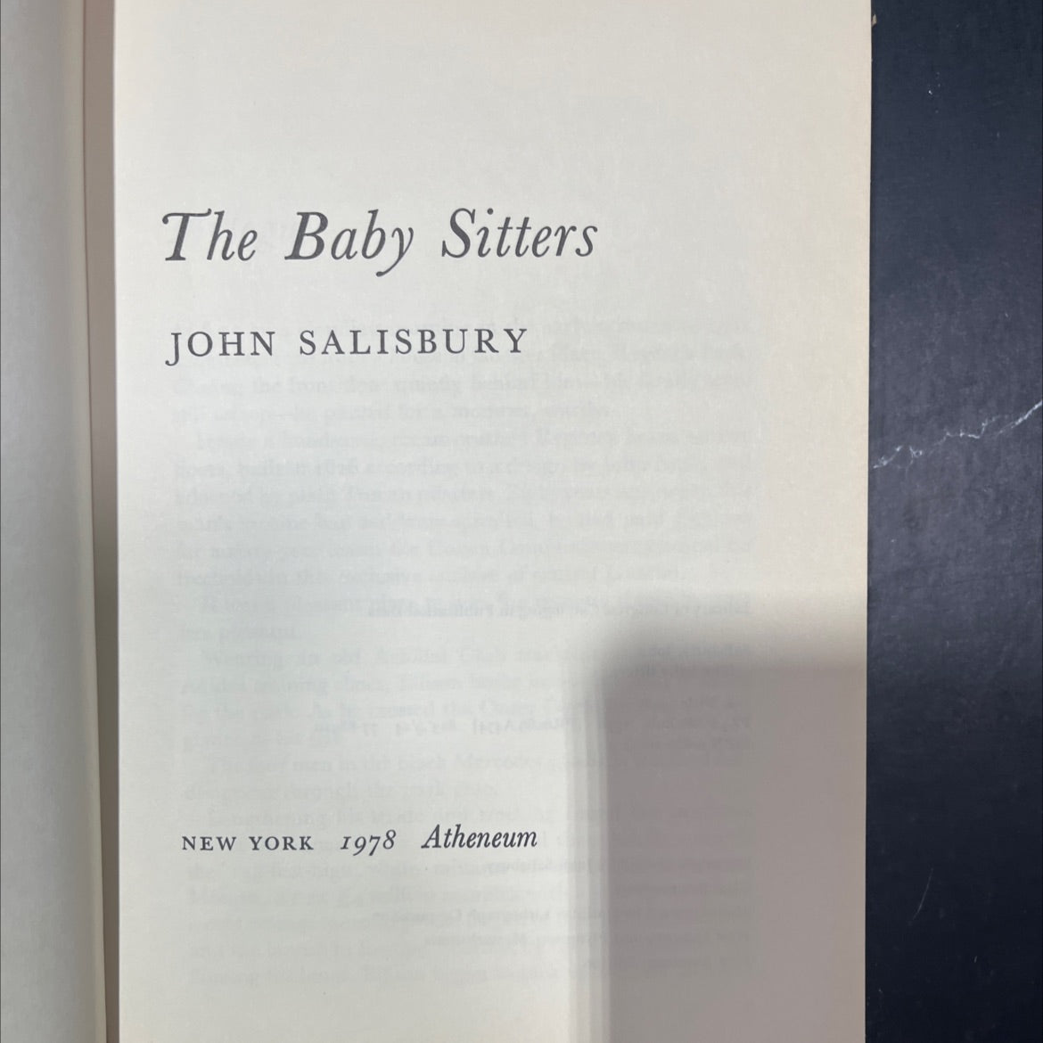 the baby sitters book, by john salisbury, 1978 Hardcover image 2
