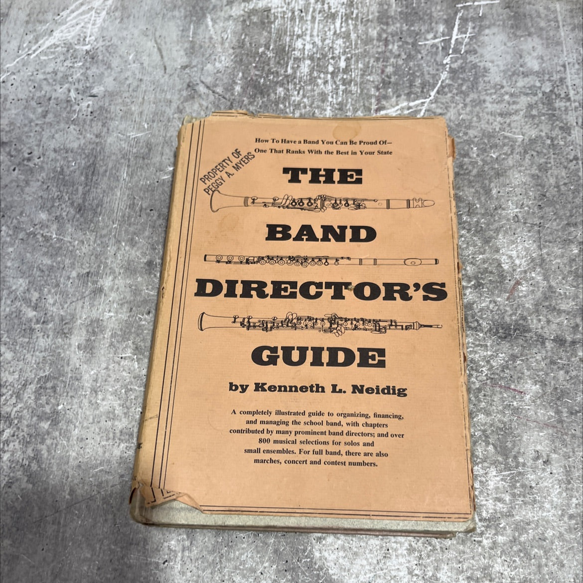 the band director's guide book, by kenneth l. neidig, 1969 Hardcover image 1
