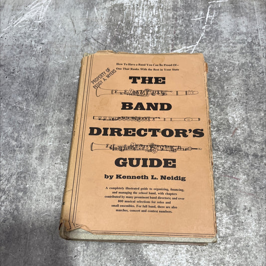 the band director's guide book, by kenneth l. neidig, 1969 Hardcover image 1