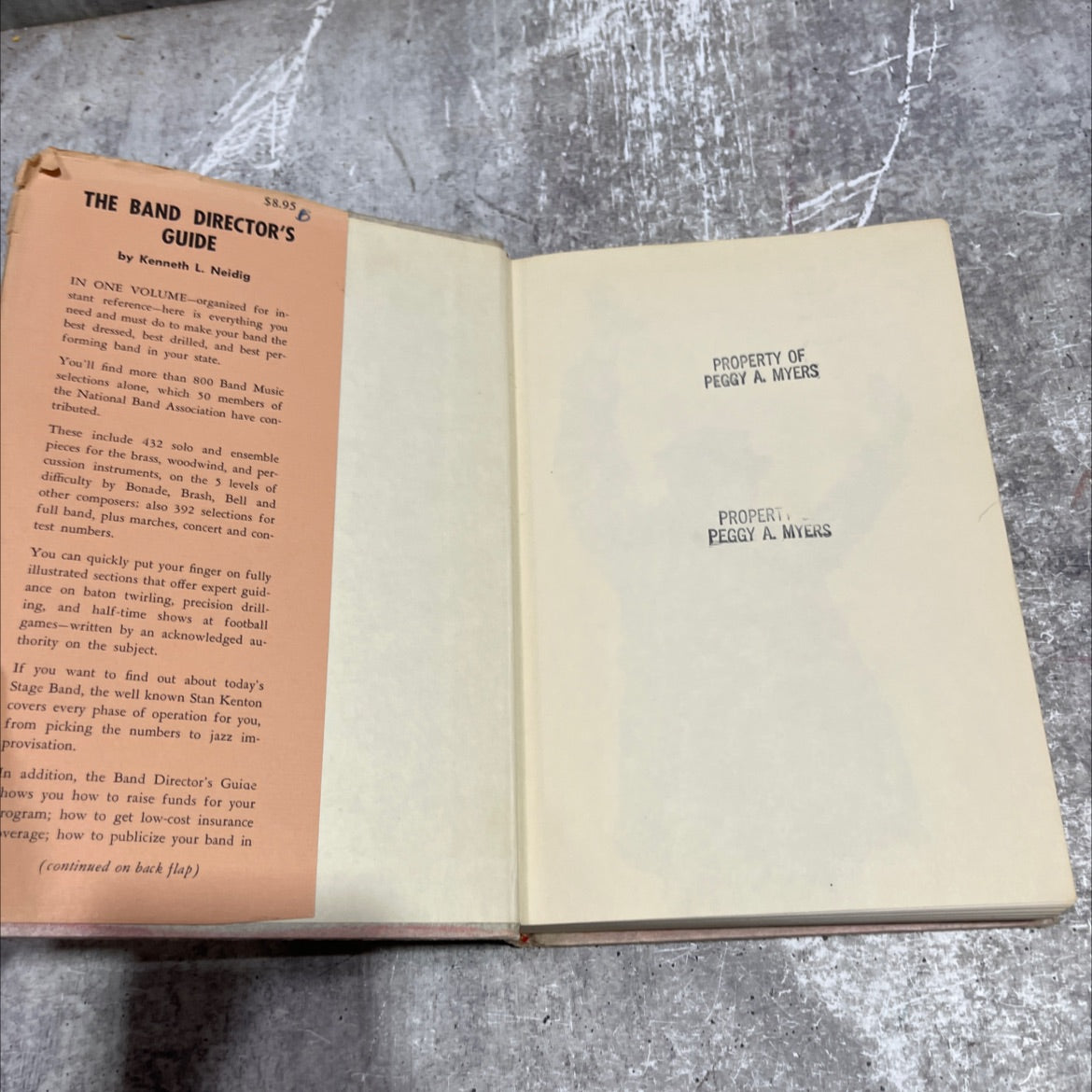 the band director's guide book, by kenneth l. neidig, 1969 Hardcover image 4