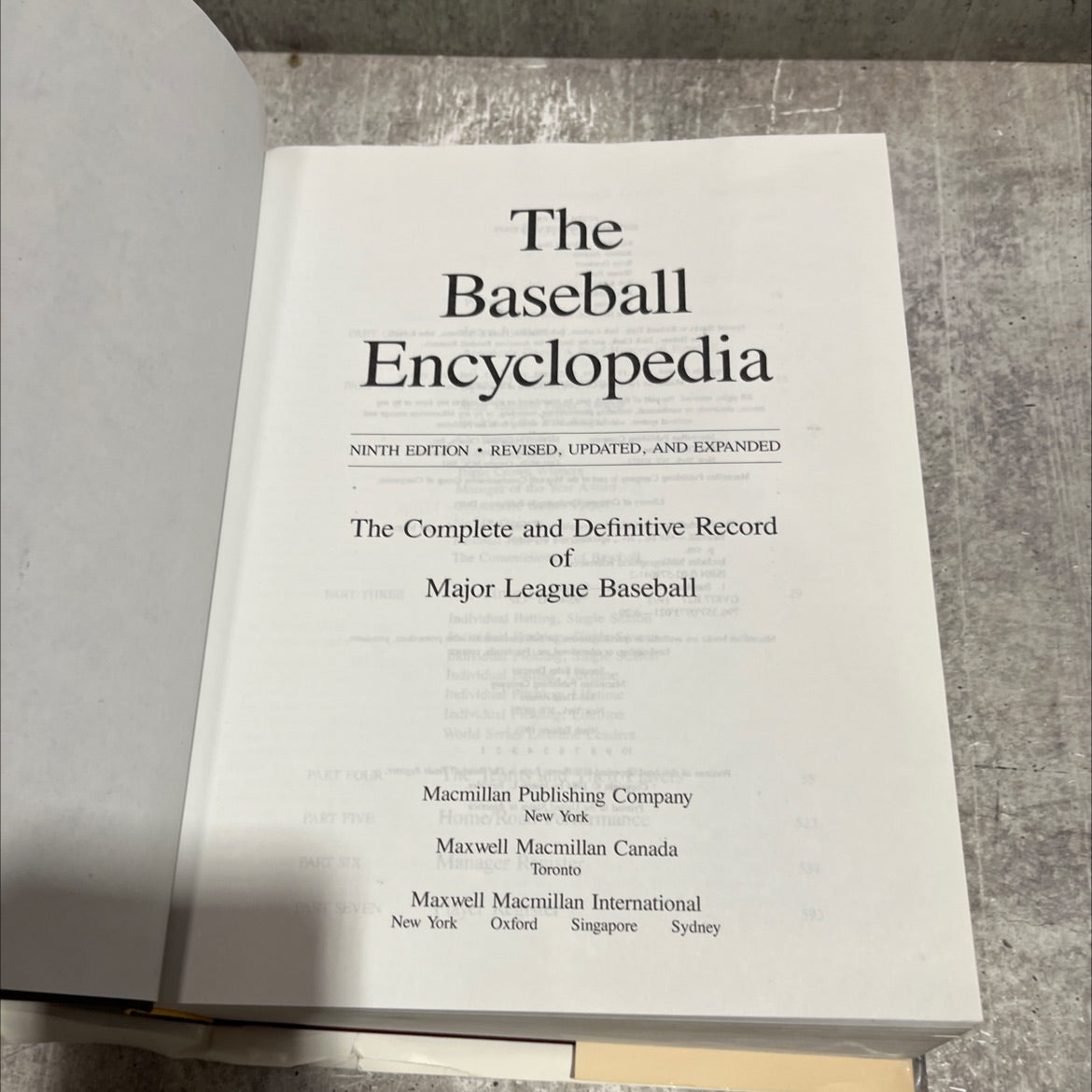 the baseball encyclopedia book, by Rick Wolff, 1993 Hardcover image 2