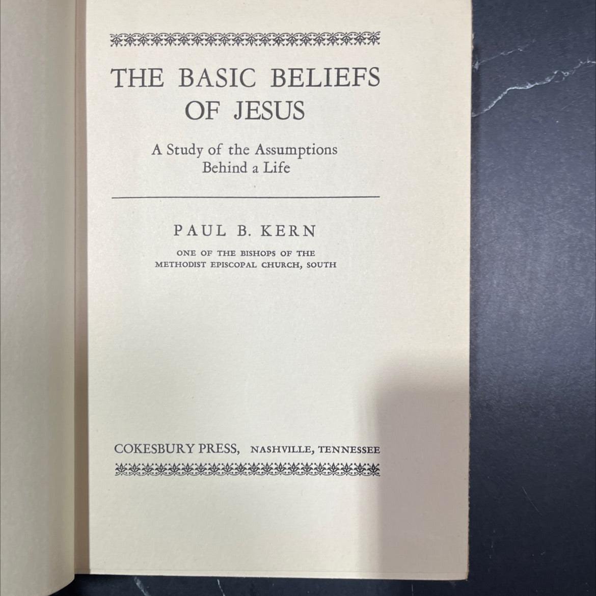the basic beliefs of jesus book, by paul b. kern, 1935 Hardcover image 2