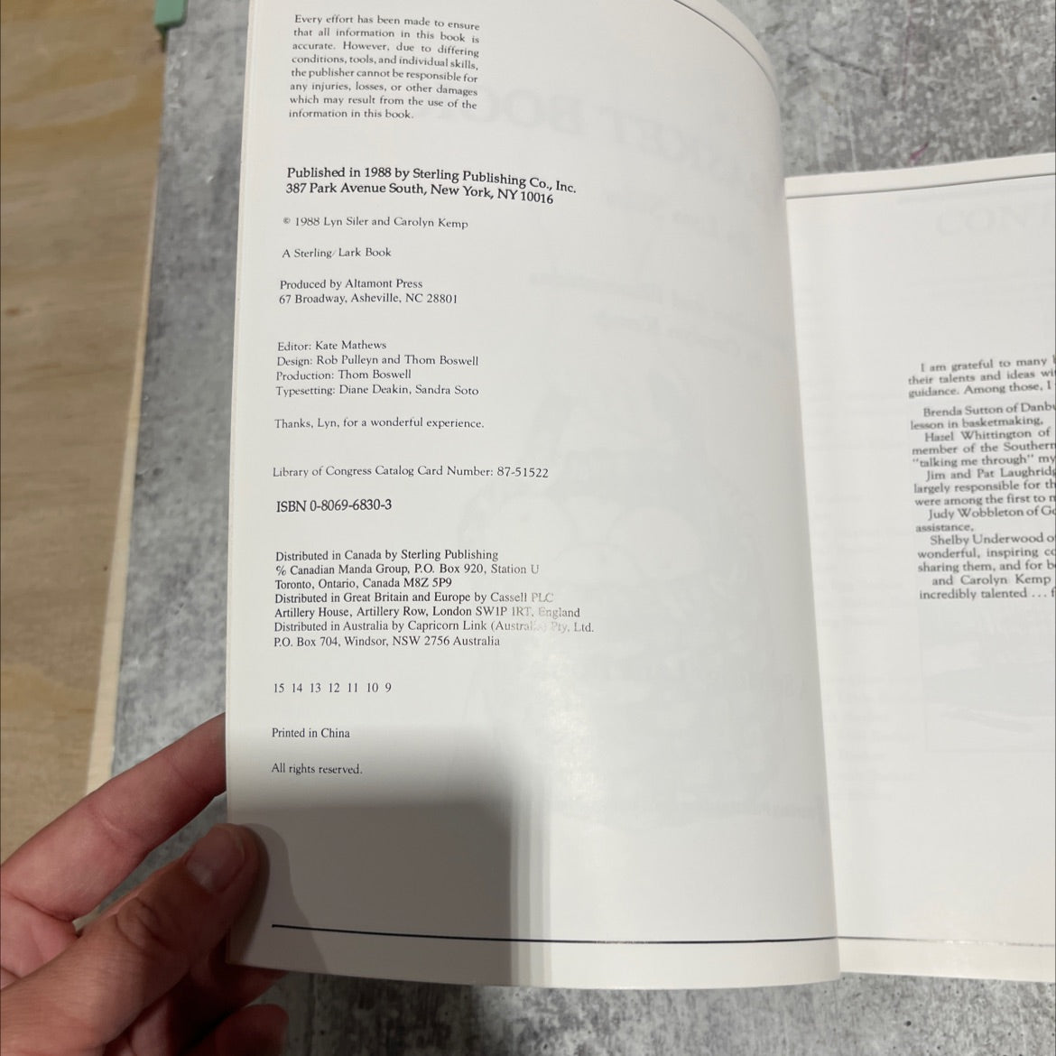 the basket book book, by lyn siler, 1988 Paperback image 3