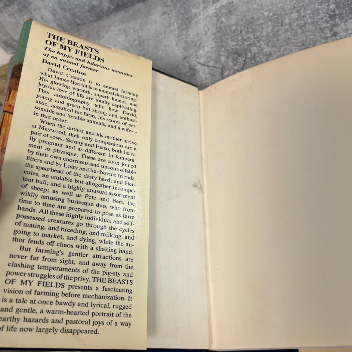 the beasts of my fields book, by david creaton, 1977 Hardcover image 4