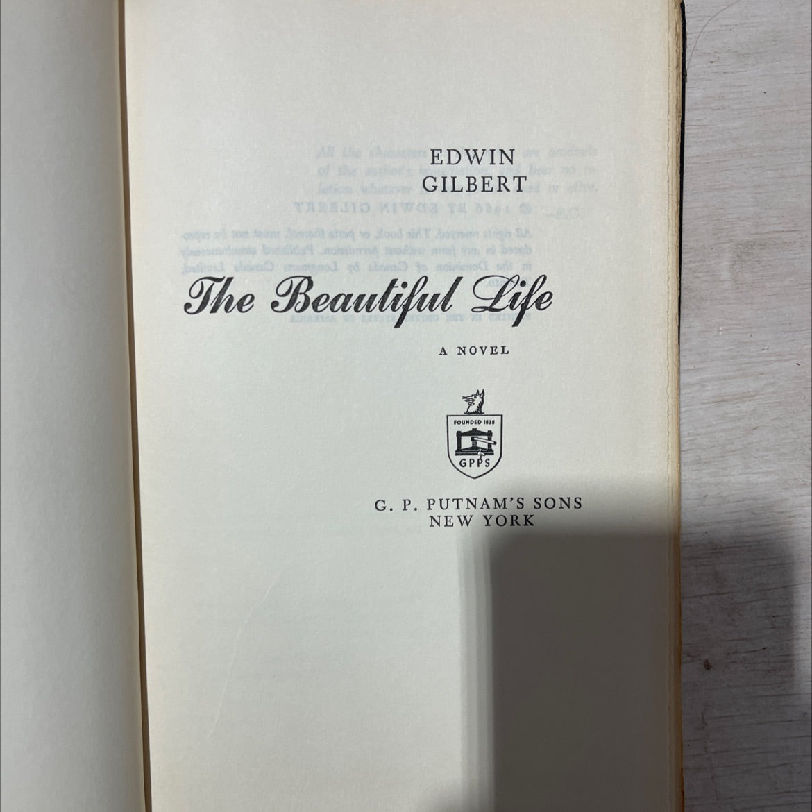 the beautiful life book, by edwin gilbert, 1966 Hardcover, Vintage image 2