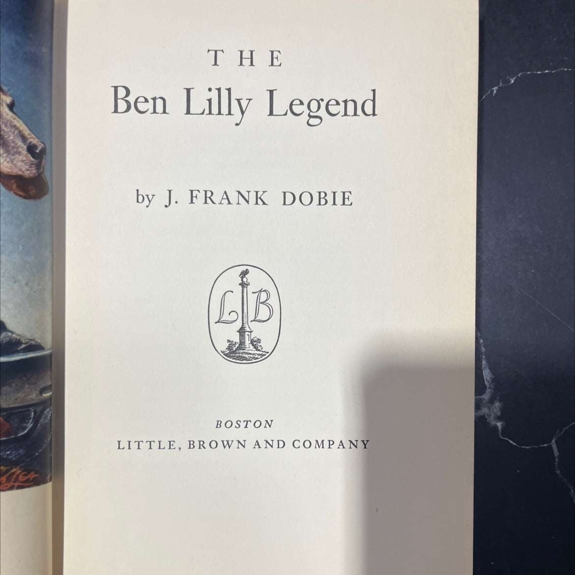 the ben lilly legend book, by j. frank dobie, 1950 Hardcover image 2