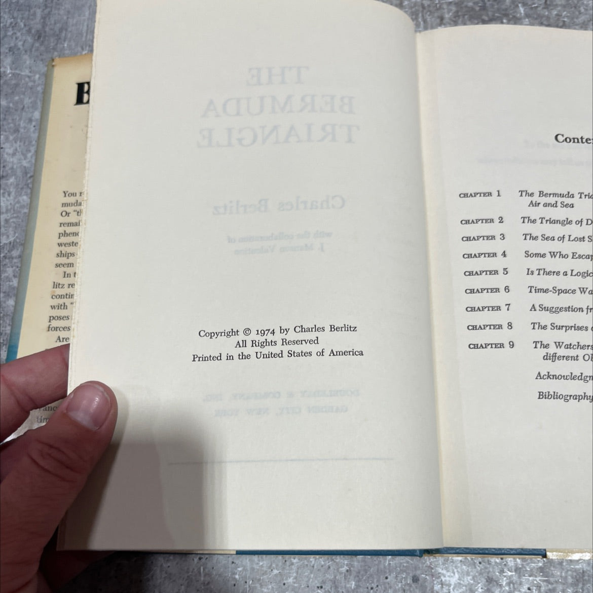 the bermuda triangle book, by charles berlitz, 1974 Hardcover image 3