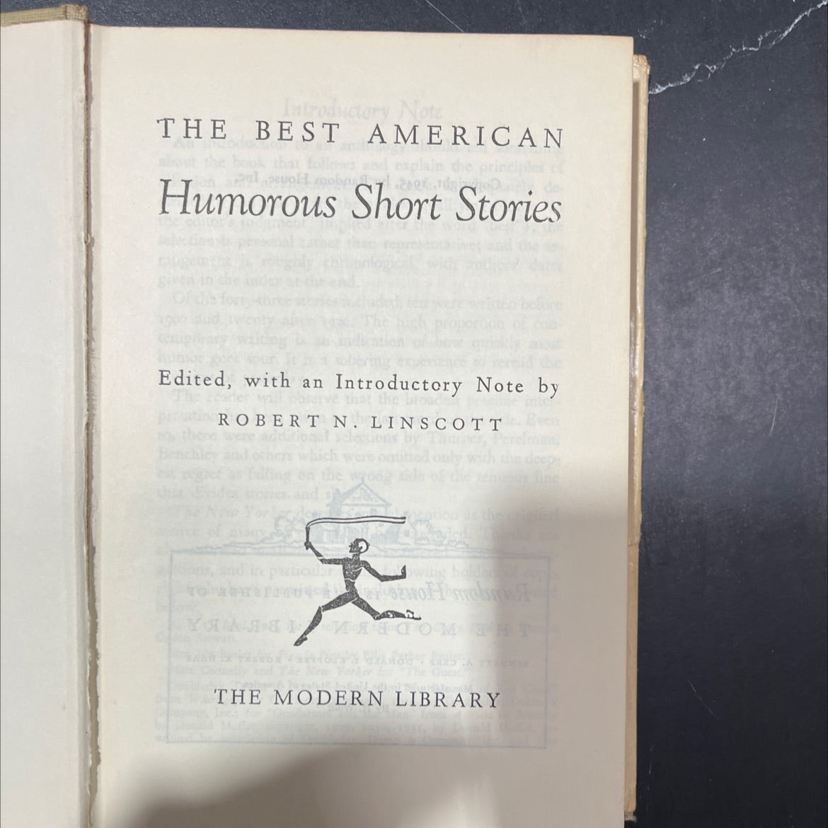 the best american humorous short stories book, by robert n. linscott, 1945 Hardcover image 2
